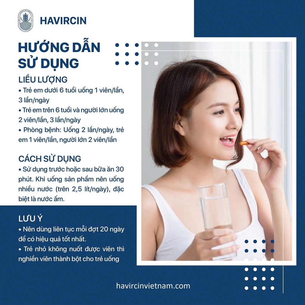 Havircin hỗ trợ giảm ho, đau rát họng, khản tiếng do viêm họng