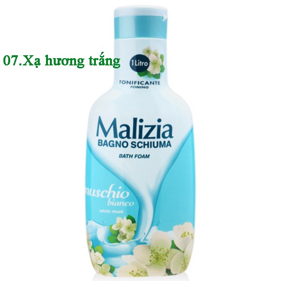 Sữa tắm lưu hương Malizia Bath Foam Cao cấp Italy 1000ml - Hàng chính hãng