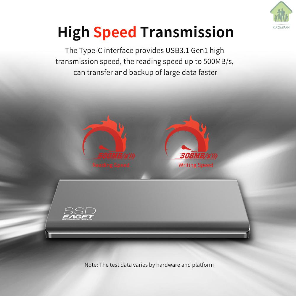 Ổ Đĩa Ssd Xm Eaget M1 Type-C Usb3.1 128gb Tốc Độ Cao Di Động Tiện Dụng | BigBuy360 - bigbuy360.vn