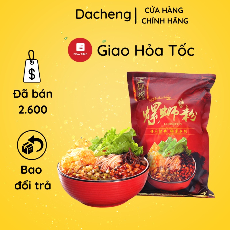 Bún ốc lý tử thất liễu châu chua cay 1 gói 305g, đồ ăn vặt Sài Gòn vừa ngon vừa rẻ | Dacheng Food