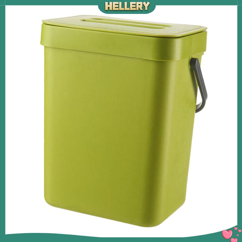 Thùng Rác Gắn Tường Màu Đen 3L Phong Cách Hiện Đại Dành Cho Nhà Bếp / Văn Phòng