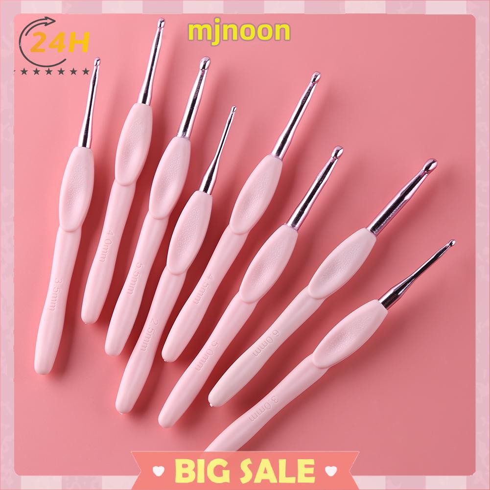 Set 8 kim đan len bằng nhôm tay cầm nhựa tiện dụng