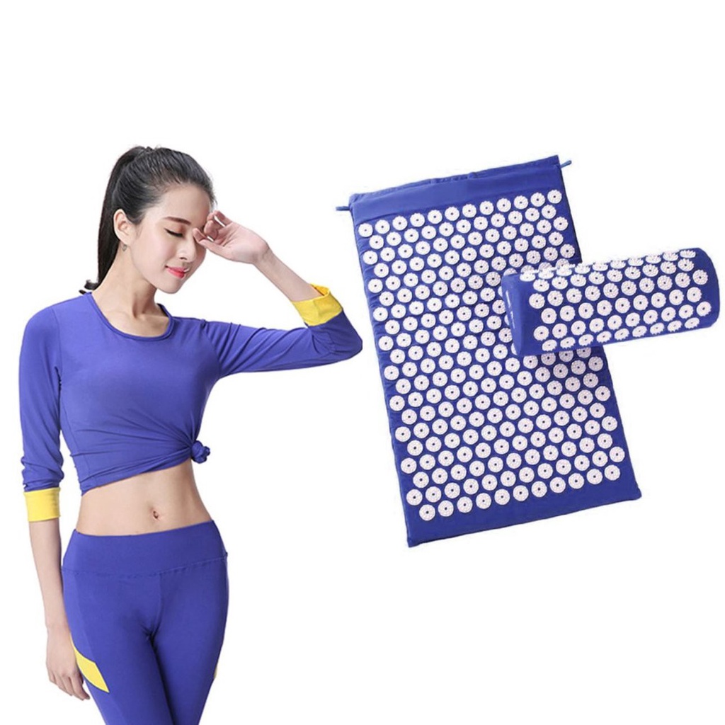 Acupuncture Cushion Spike Yoga Massage Mat Pads Head With Massage Pillow