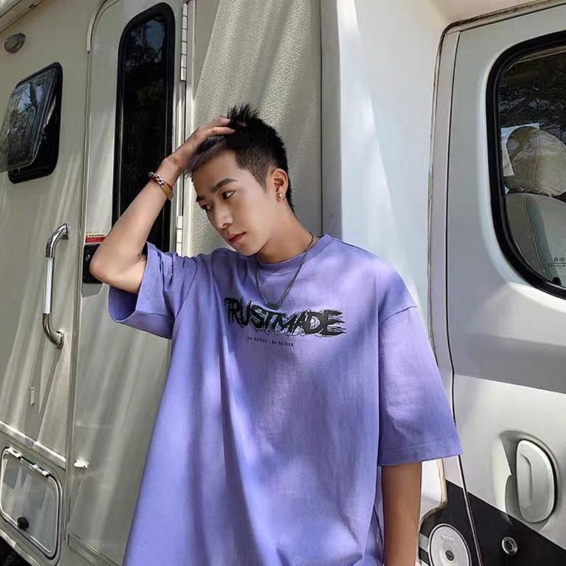 Áo Thun Nam Tay Ngắn In Chữ Thời Trang Dành Cho Bigsize Fashion Áo Phông Unisex Simple Áo Mùa Hè Nam
