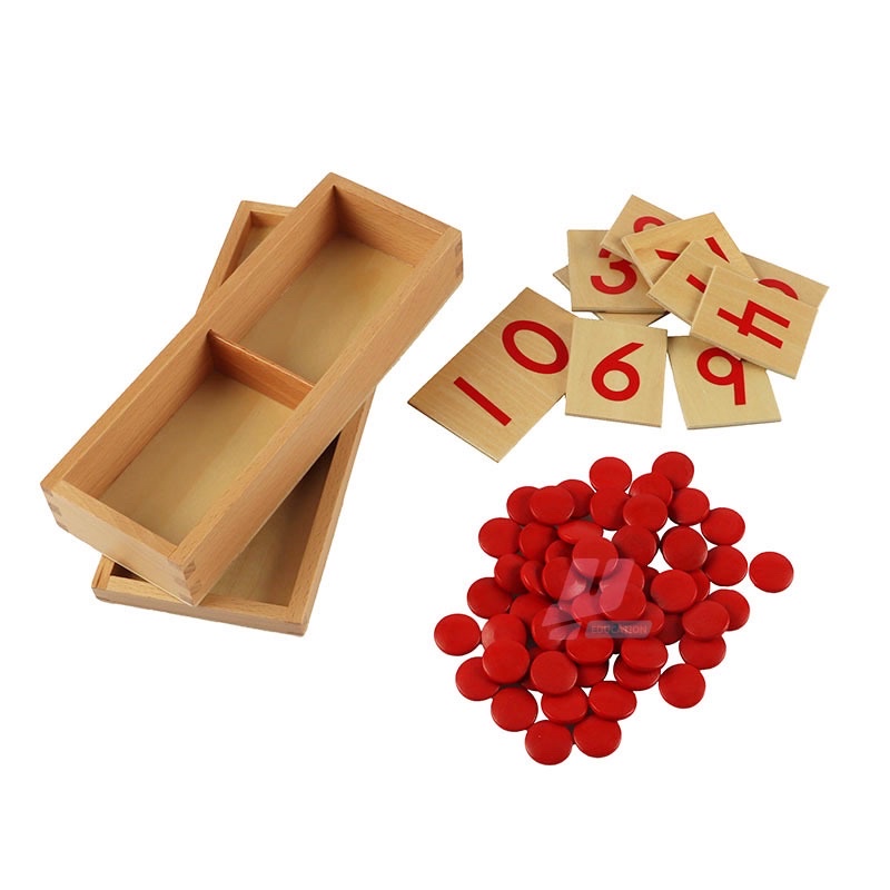 Thẻ số và hạt đếm Montessori (Cards and counters)