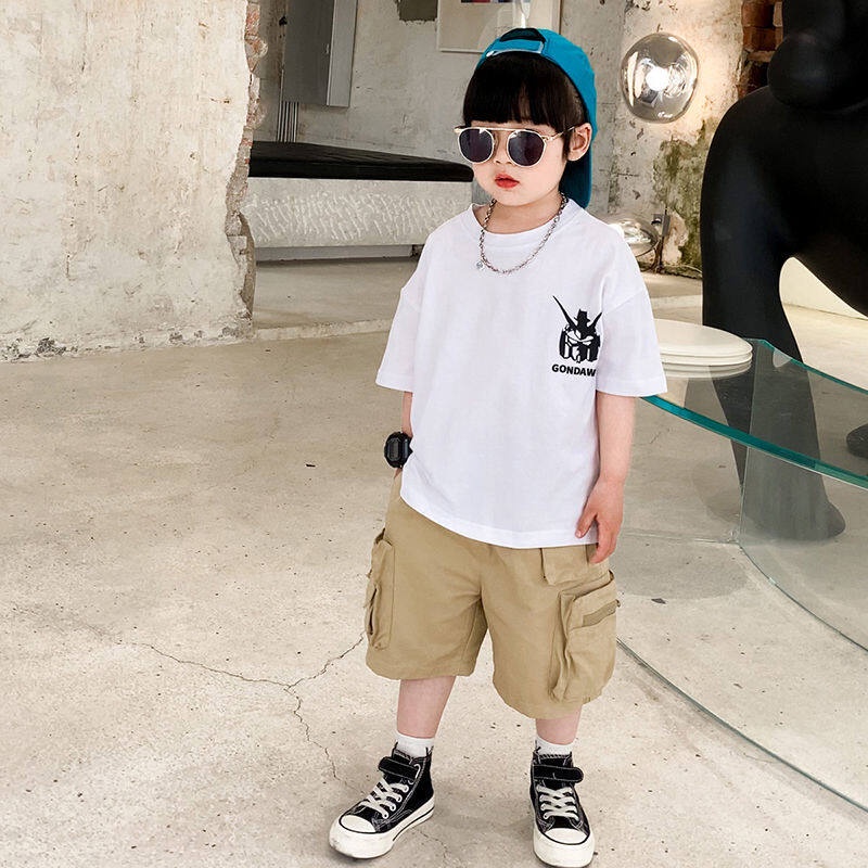 Áo Thun Cotton Mùa Hè Tay Cộc In Họa Tiết Hoạt Hình Cho Bé Trai 3-4 - 5-6 - 7-8 - 9-10 - 11-12 Tuổi Mới 2023