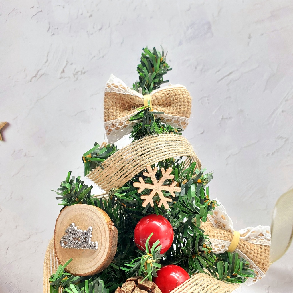 Cây Thông Nhí TNM01 Để Bàn Trang Trí Giáng Sinh - Cây 20cm