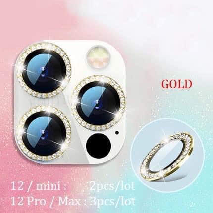 Miếng dán bảo vệ camera kim cương Sapphire cho iPhone 12 ProMax,12 Pro,12,11,11Pro,11 ProMax Chính hãng RealSky