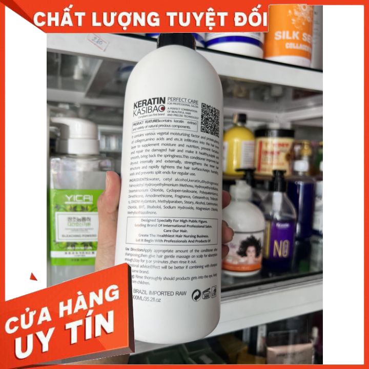 HẤP PHỤC HỒI karatin KSB KERATIN KASIBAO PHỤC HỒI TÓC NÁT  tóc hư khô sơ trẻ ngọn 1000ML  siêu bóng  (hàng chính hãng)