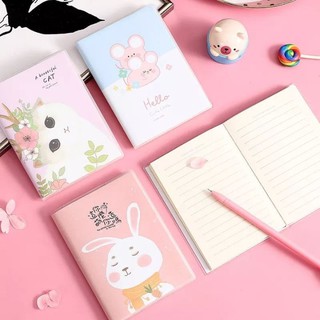Sổ Bìa Nhựa Dẻo Sổ Tay Mini Sổ Ghi Chép A6 Hình Thú Cute Dễ Thương Cho Học Sinh
