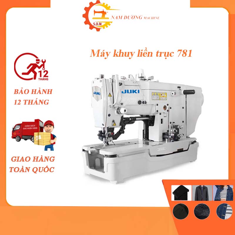 Máy may thùy khuy liền trục JUKI 781 &gt; máy may công nghiệp