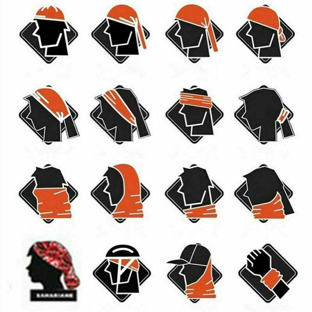 Muvako Set 5 Khăn Ống Đa Năng Bảo Vệ Cổ / Mặt Cho Nam Nữ