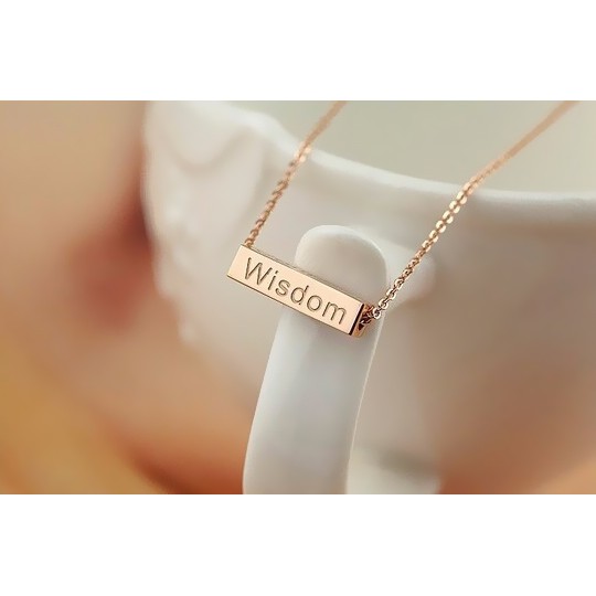 DÂY CHUYỀN TITAN CAO CẤP MAY MẮN TRÍ TUỆ NIỀM TIN DŨNG CẢM TN027 siêu đẹp, bền màu, chuẩn thời trang