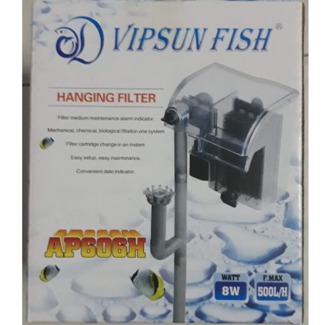 Máy lọc thác VIPSUN 606H dành cho bể cá cảnh.
