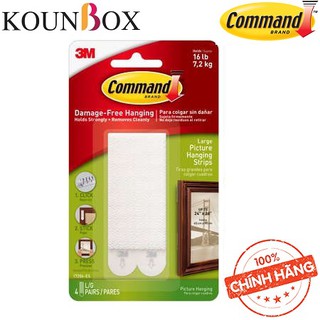 Miếng Dán Treo Tranh 7.2kg Vỉ 8 Miếng Command 3M 17206 | Kounbox