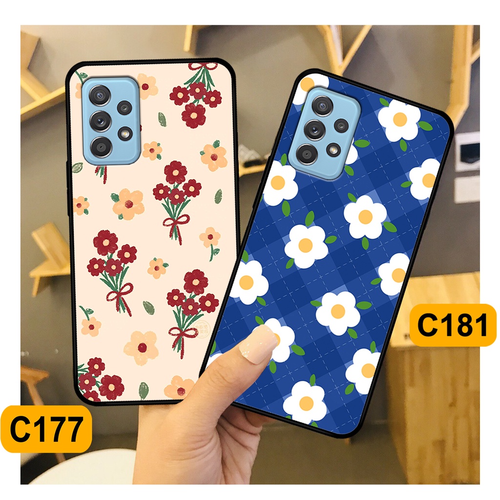 Ốp Samsung A52 - A53 - A72 - A73 in hình hoa cỏ nhẹ nhàng,họa tiết caro xinh xắn.ốp lưng chống sốc