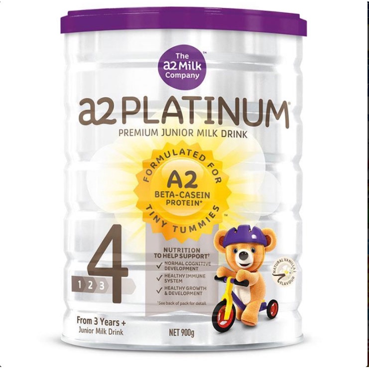 Sữa A2 số 4 Platinum Premium Junior Toddler 900g dành cho trẻ trên 3 tuổi - Nhập khẩu chính hãng từ Úc