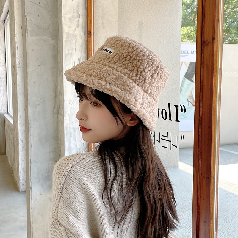 Mũ nón len nữ Hàn Quốc bucket lông cừu ulzzang đẹp mùa đông thời trang đủ màu trắng, nâu, be, đen, vàng[ D707 ]