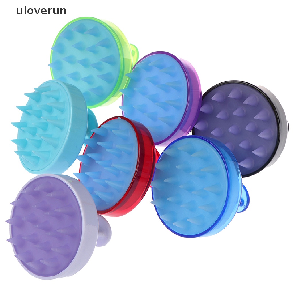 Uloverun 1 Lược Gội Đầu Mát Xa Da Đầu Bằng Silicone Tiện Dụng