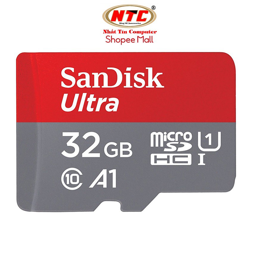 Thẻ nhớ MicroSDHC SanDisk Ultra A1 32GB Class 10 U1 98MB/s - No Adapter, Box Anh (Đỏ)