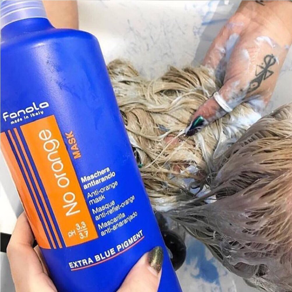 ✅✅ [Fanola - Chính Hãng] Mặt nạ ủ khử sắc tố cam cho tóc nhuộm màu tone lạnh Fanola Anti-Orange mask (No-orange) 1000ml | BigBuy360 - bigbuy360.vn