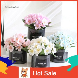 Bình hoa thu hải đường nhân tạo trang trí nhà cửa sân vườn