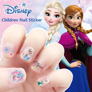 Sticker dán trang trí móng hình công chúa Elsa/Anna trong phim Frozen
