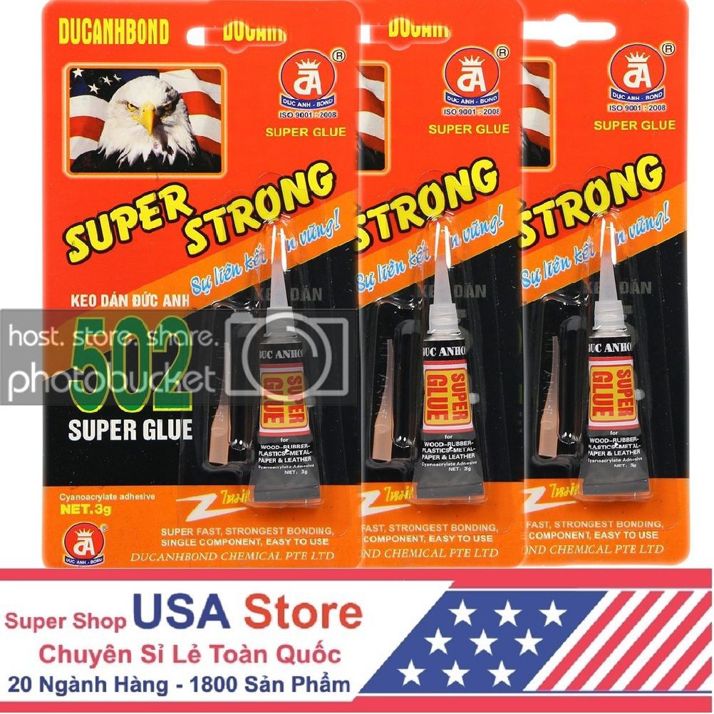 Combo 2 Tuýp Keo Dán Đa Năng Super Glue, Dính Siêu Chắc