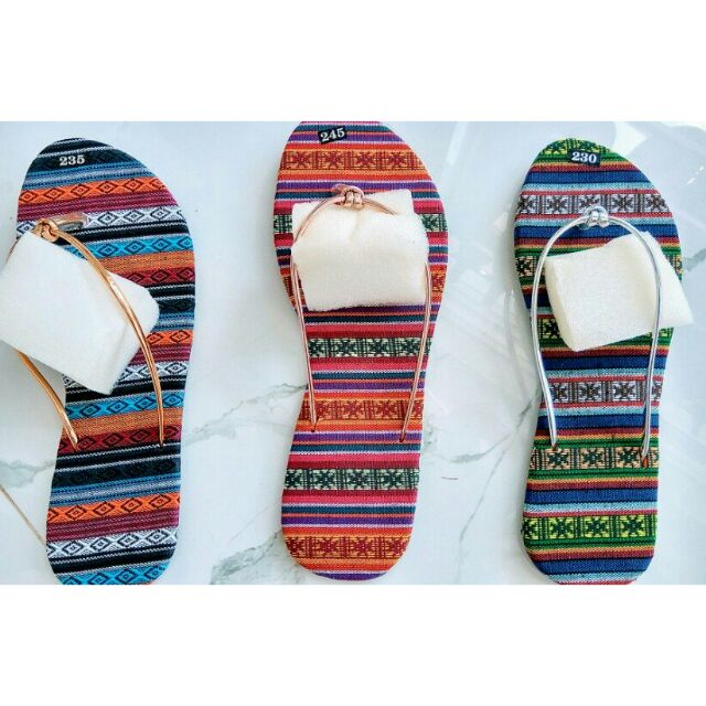 Combo 3 đôi dép thổ cẩm