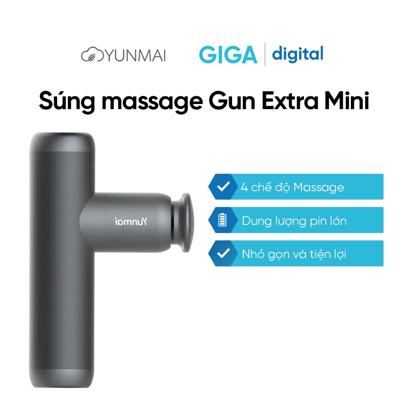 Máy massage cầm tay Xiaomi YUNMAI Gun Extra Mini  - Pin 66 ngày