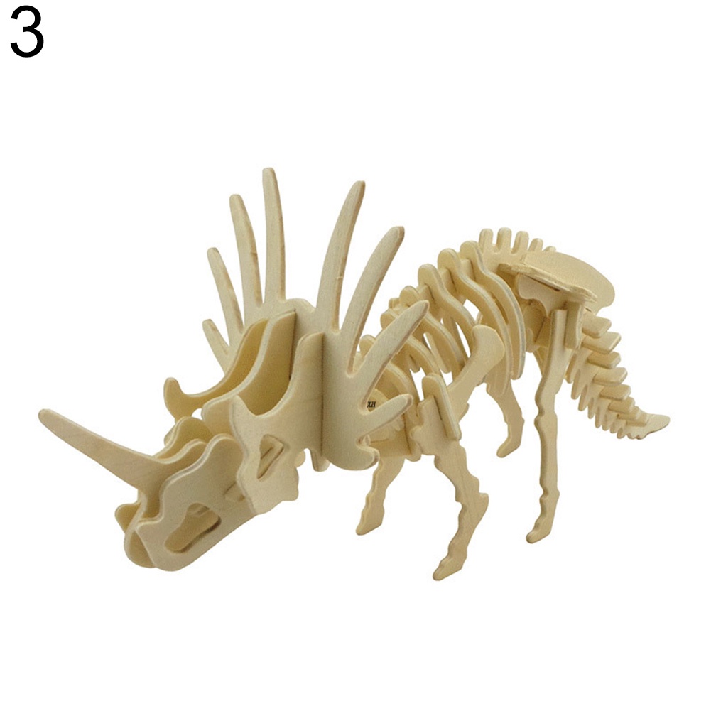 Mô hình xương khủng long 3D bằng gỗ cho bé