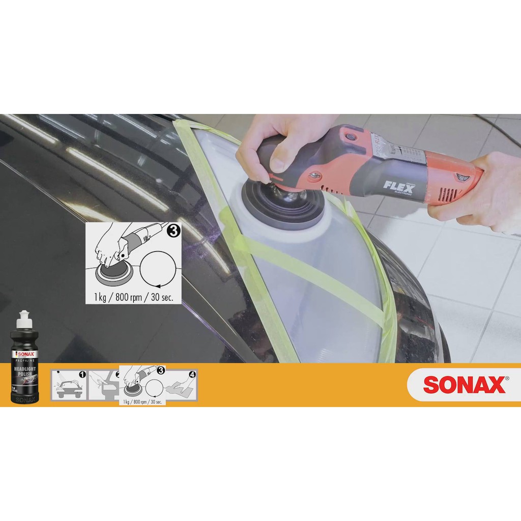 Đánh bóng phục hồi đèn pha ô tô Sonax Headlight Polish