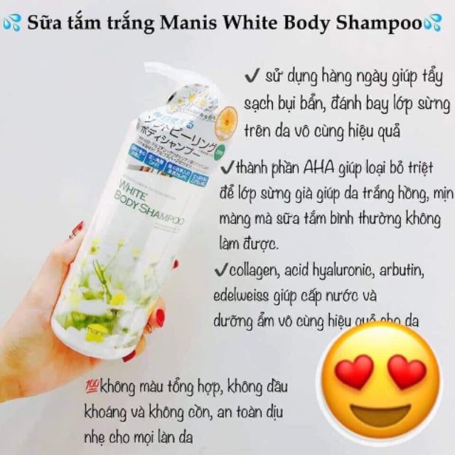 SỮA TẮM MANIS VỀ SLL