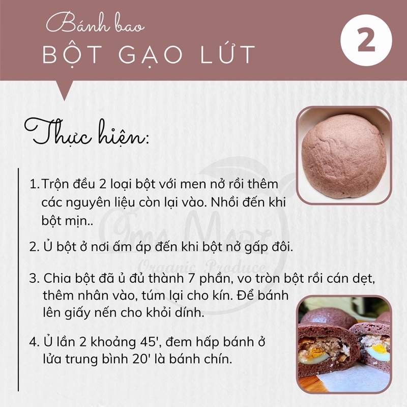 Bột gạo lứt đen hữu cơ Thái Lan 500g