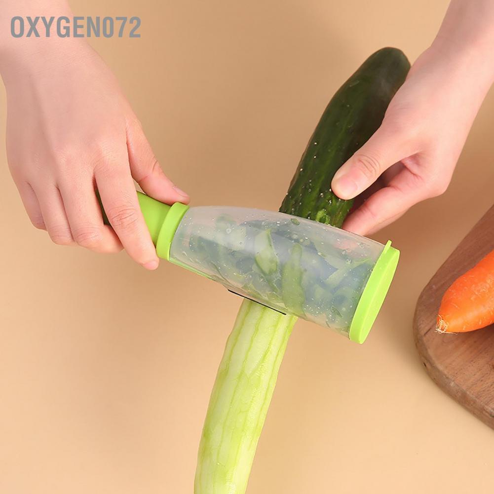 Oxygen072 Vegetables Peeler Storage Type Household Stainless Steel Vegetable with Tube