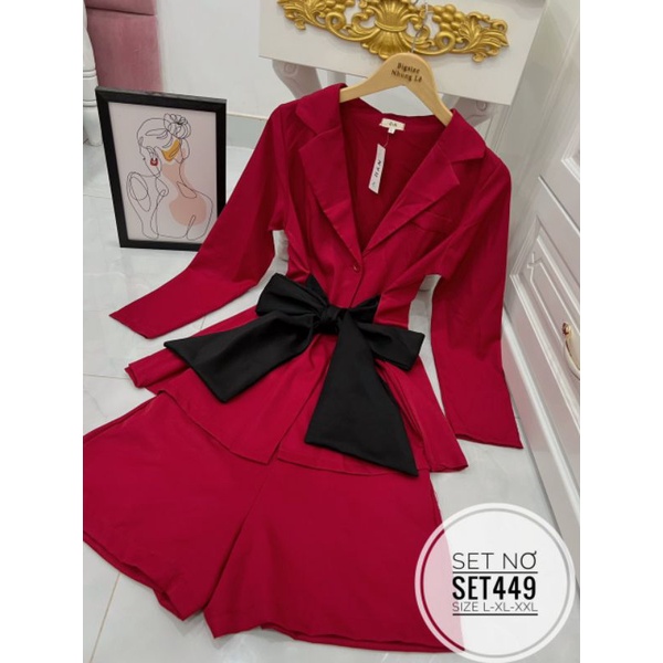 Set vest big size phối nơ từ 60kg-90kg