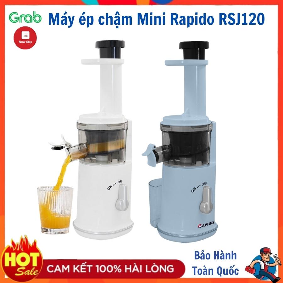 Máy ép chậm Rapido, máy ép trái cây siêu kiệt bã cực gọn nhẹ, dễ dàng vệ sinh, Bảo hành chính hãng 12 tháng