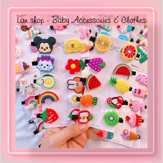 set 10 kẹp tóc cho bé gái siêu đáng yêu
