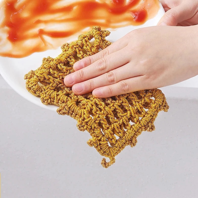 Khăn Lưới Hai Lớp Chống Dính Chống Dầu Dùng Để Rửa Chén Dĩa/Dĩa Nhà Bếp