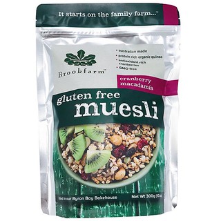 Hạt ngũ cốc dinh dưỡng Gluten free Muesli Brookfarm * 6 gói