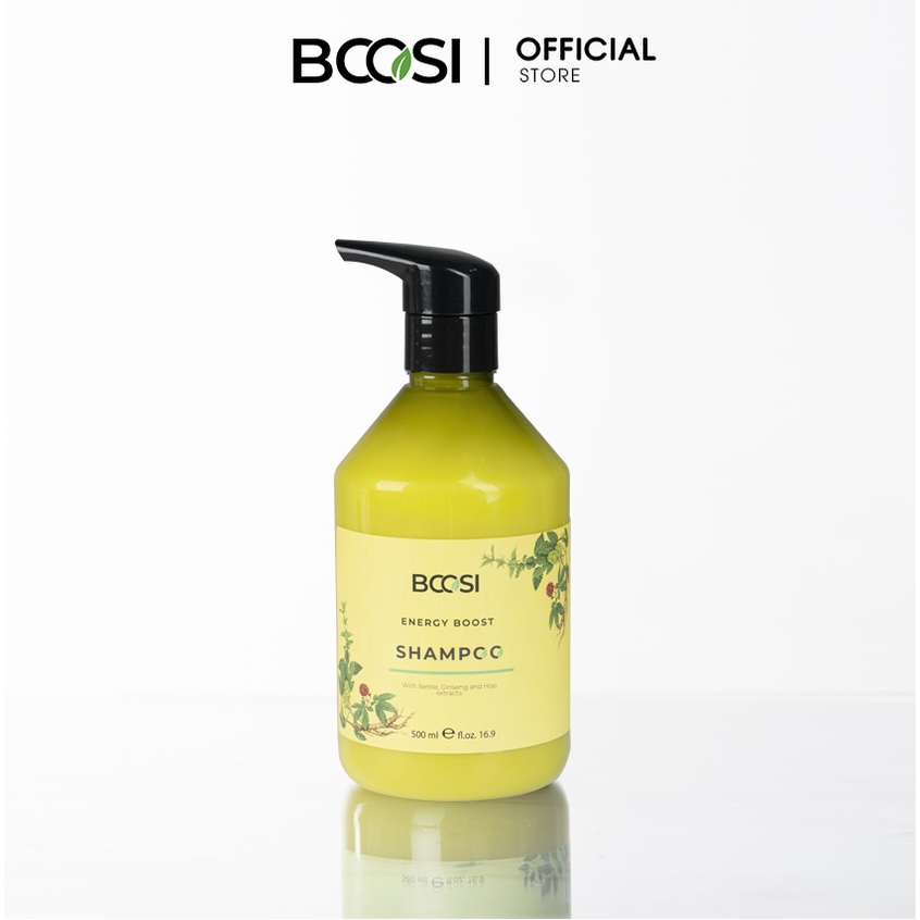 Dầu gội năng lượng Bcosi chăm sóc da đầu và ngăn ngừa tóc gãy rụng Bcosi Energy Boost Shampoo 500ml