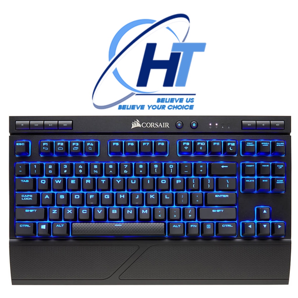 Bàn Phím Cơ Corsair K63 Wireless MX Red Led Blue