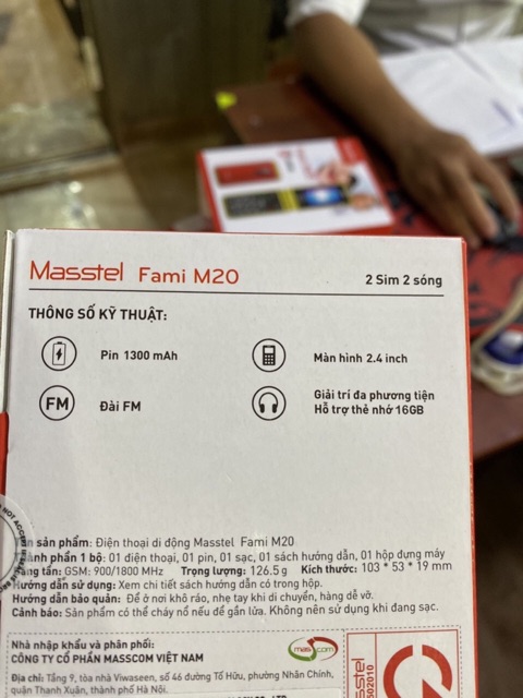 Điện Thoại Masstel Fami M20 - Hàng chính hãng,Điện Thoại dành cho người cao tuổi,nắp gập,sang trọng Bảo hành 12 tháng | BigBuy360 - bigbuy360.vn