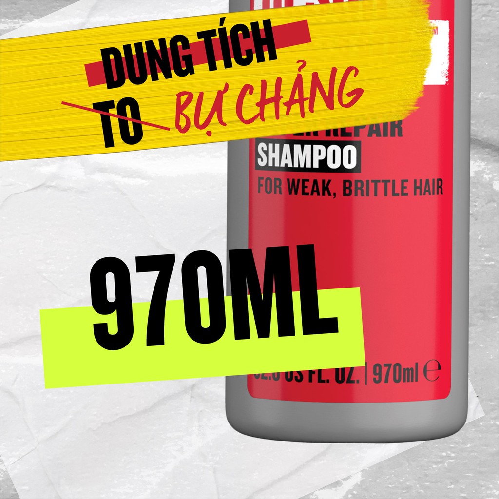 [ TIGI ] DẦU GỘI XẢ TIGI ĐỎ 970ML - DẦU GỘI XẢ TÁI SINH SIÊU PHỤC HỒI TIGI 2021 CHÍNH HÃNG