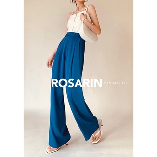 Quần tây ống suông rộng dài 105cm, có đĩa thắt dây lưng, cạp cao có túi - mã D1 có 2 màu đen và xanh cổ vịt