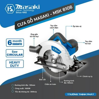 Máy cưa gỗ masaki - msk 6106