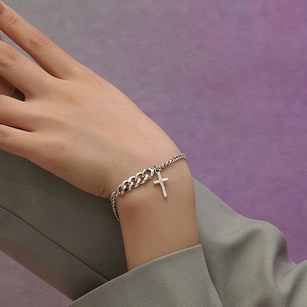 Vòng Tay Dây Xích Bằng Đồng Phong Cách Hip Hop Thanh Lịch Cho Nữ