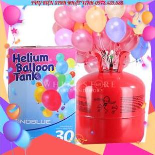 Free ship (Sỉ siêu rẻ) Combo Bình Khí Heli 30, 50, 100- Loại 13, 50, 45 lít (Bơm được 30, 50, 100 quả loại 10 inch)