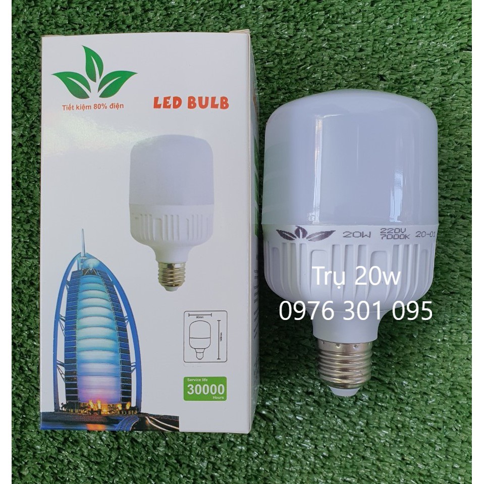 Bóng Đèn Led TRỤ [Sáng Trắng] kín nước, siêu sáng 5w-10w-15w-20w-30w-40w-50w | BigBuy360 - bigbuy360.vn