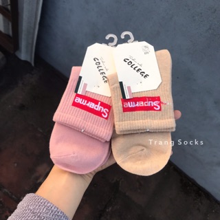 Tất Supreme cao cổ - ảnh thật